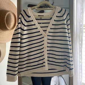 J. Crew button up sweater size large